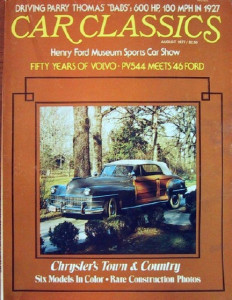 CAR CLASSICS 1977 AUG Vol9 #4 - BABS & VOLVO SPECIAL